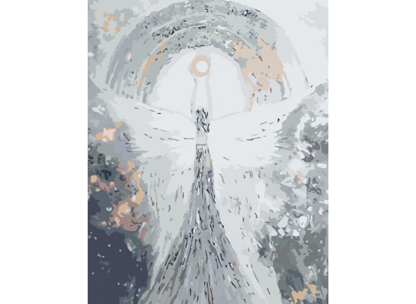 MALUJEŠ Malování podle čísel - ANDĚLÉ OD LENKY - PEACE ANGEL Rozměr: 60x80 cm, Rámování: bez rámu a bez vypnutí plátna