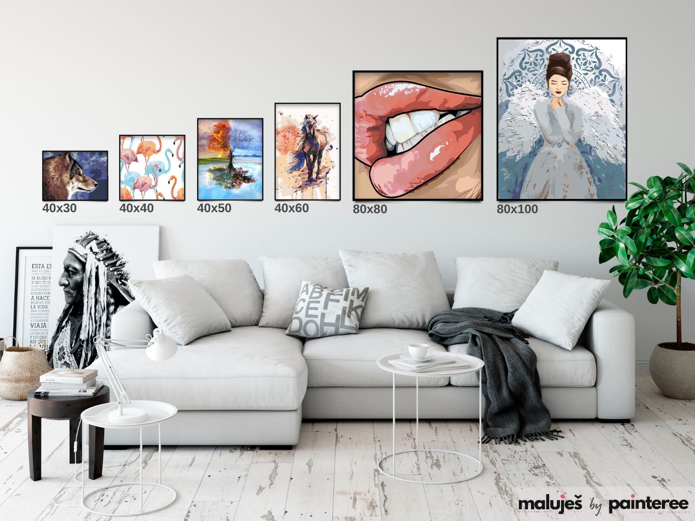 MALUJEŠ Malování podle čísel - KVĚTINOVÁ ŽENA III Rozměr: 80x100 cm, Rámování: bez rámu a bez vypnutí plátna